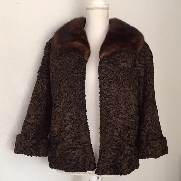 Vintage Schiaparelli Persian Lamb Mink Jacket - Picture 10 of 12